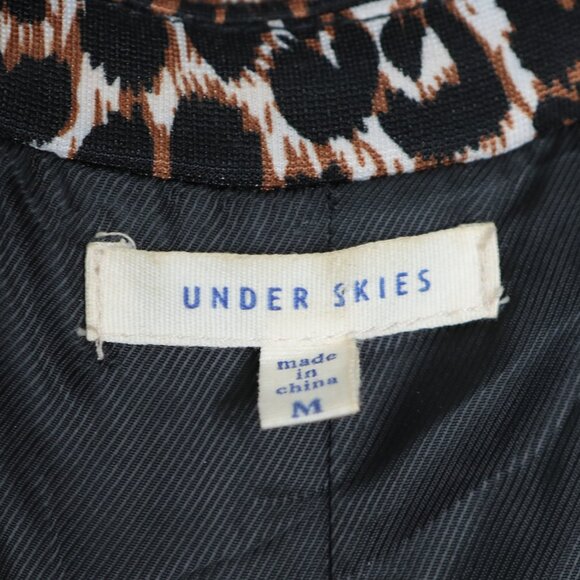 Under Skies Leopard Print Blazer Jacket Single Button Animal Print Office Casual - Picture 4 of 6